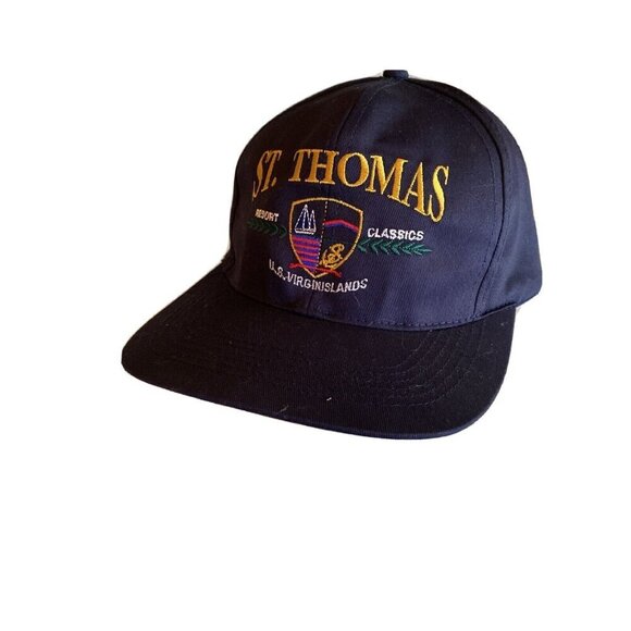 Blue St. Thomas U.S. Virgin Islands Resort Classics Hat Cap Adjustable - Picture 1 of 7